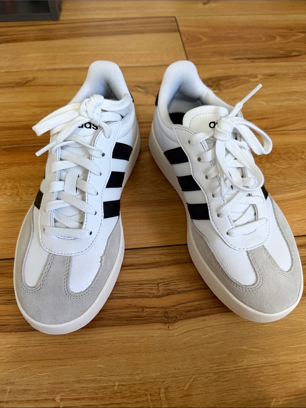 adidas adult White and Black Low-Top Sneakers